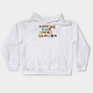 Support Your Local Bartender Kids Hoodie